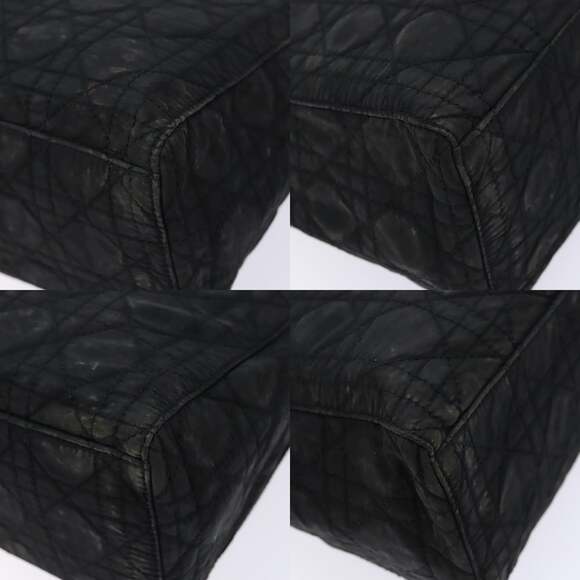 DIOR Canage Hand Bag Nylon Black Silver - Picture 10 of 12